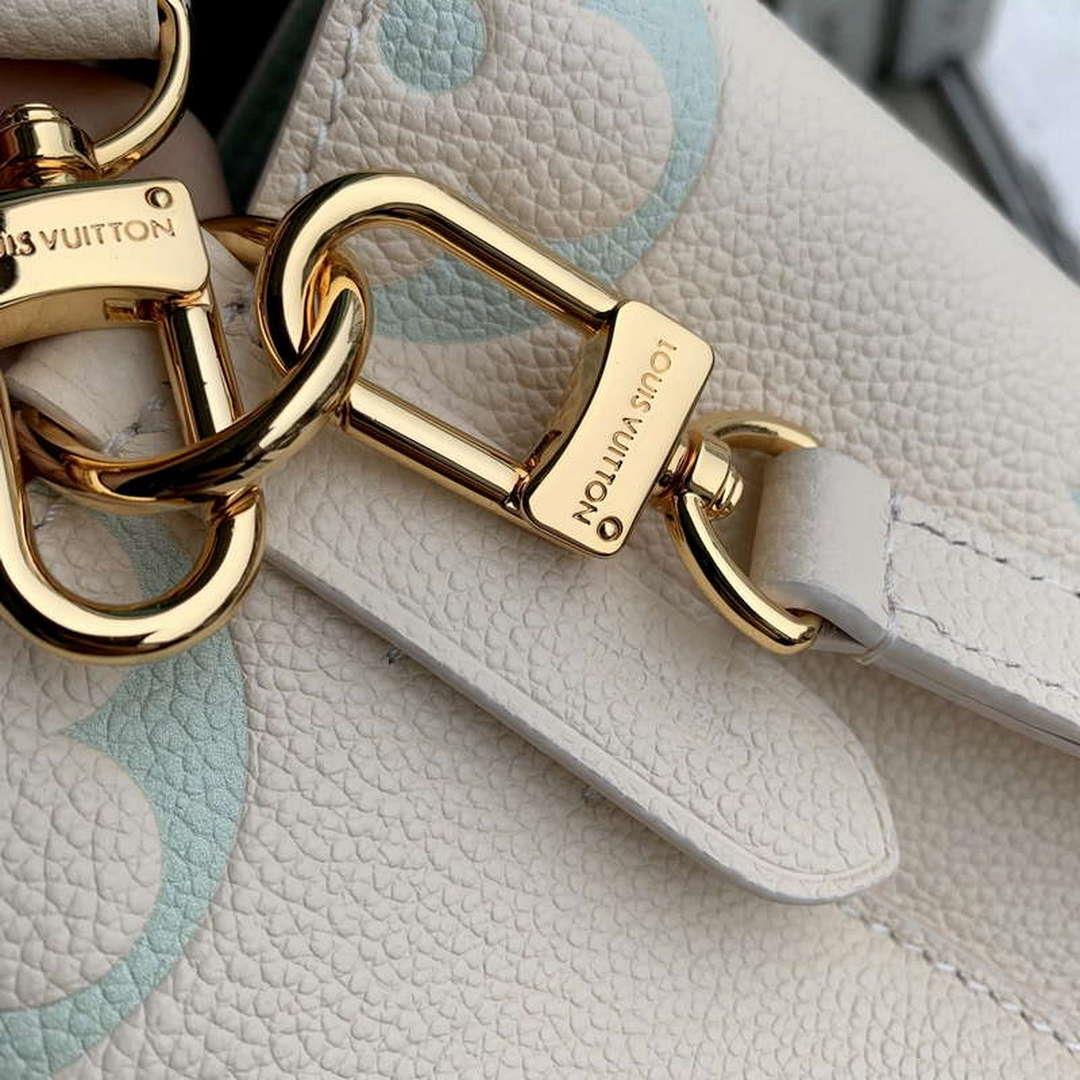 LV M24048 Louis Vuitton NéoNoé BB Bucket Bag Latte White Matcha
