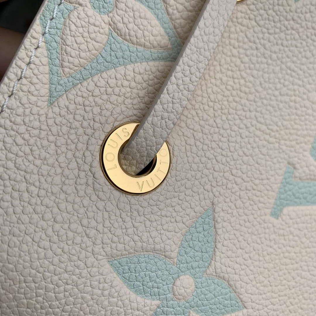 LV M24048 Louis Vuitton NéoNoé BB Bucket Bag Latte White Matcha