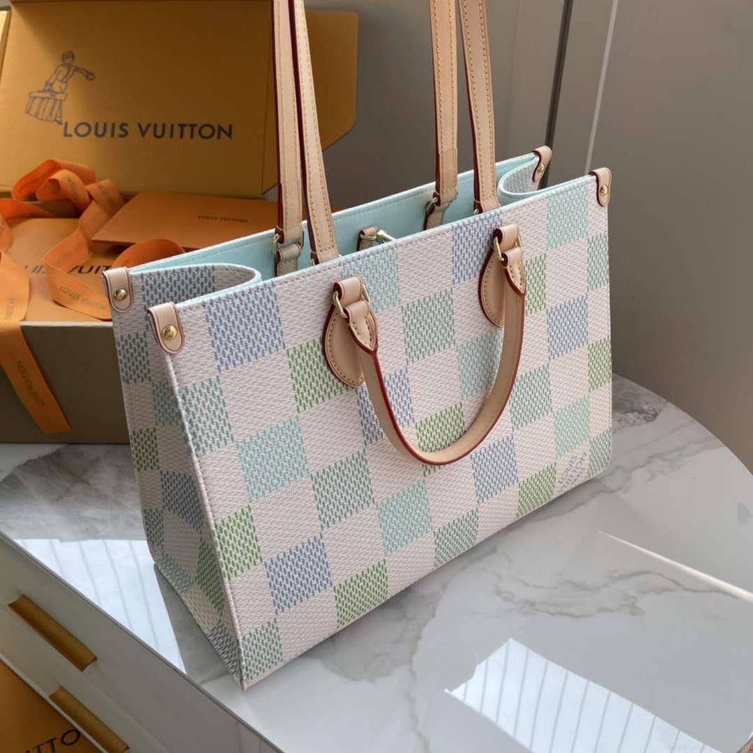 LV N40518 Louis Vuitton OnTheGo MM Tote Bag Pistachio