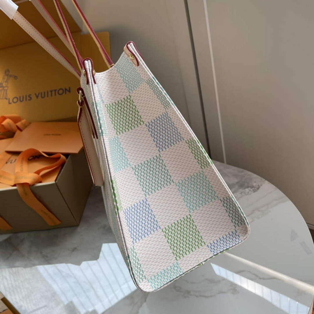 LV N40518 Louis Vuitton OnTheGo MM Tote Bag Pistachio