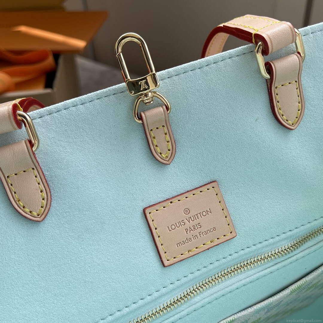 LV N40518 Louis Vuitton OnTheGo MM Tote Bag Pistachio