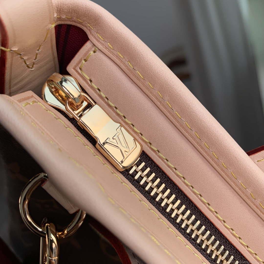 LV M46786 Louis Vuitton M46705 Neverfull BB Handbag Rose Peony