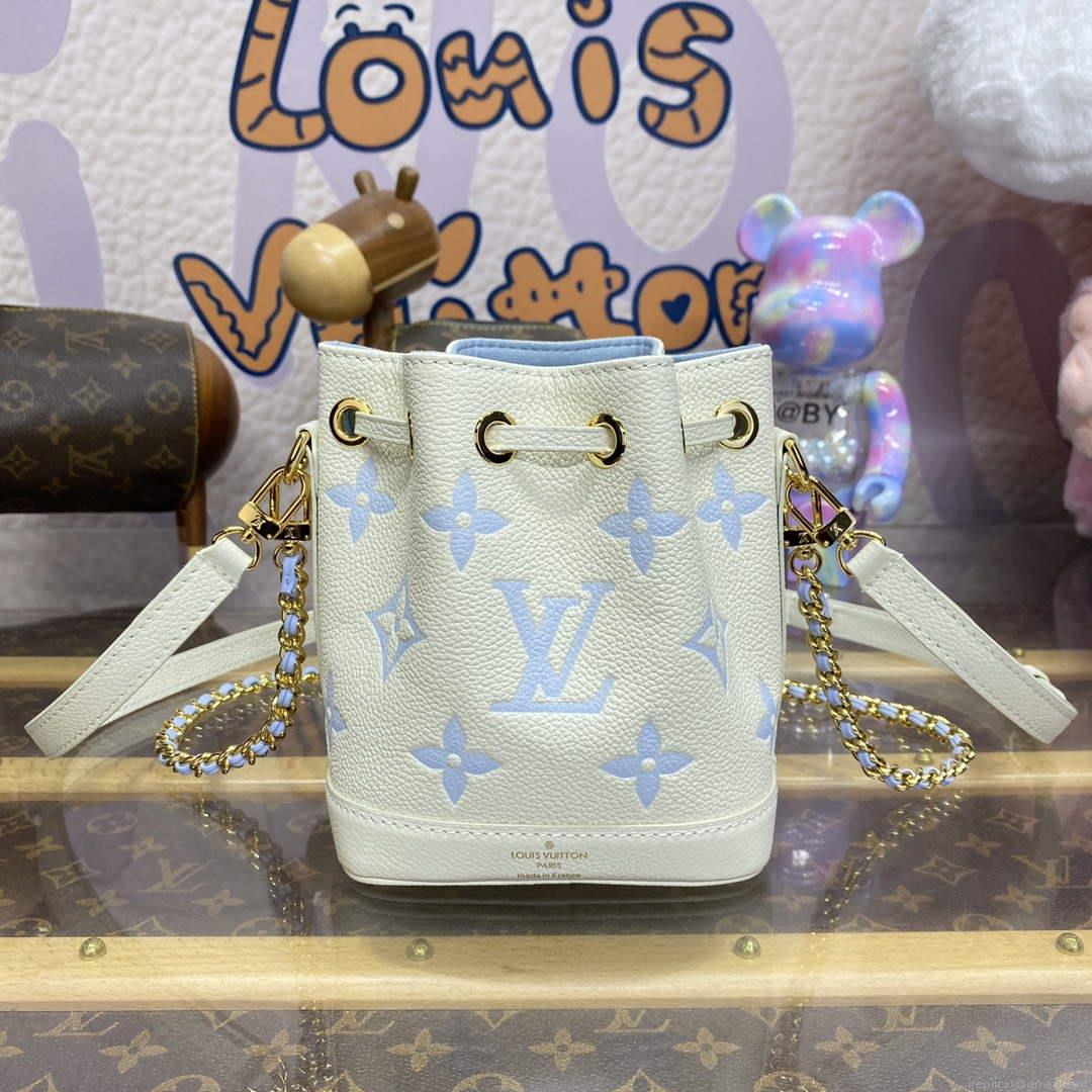 LV M82933 Louis Vuitton Nano Noé Bag Blue