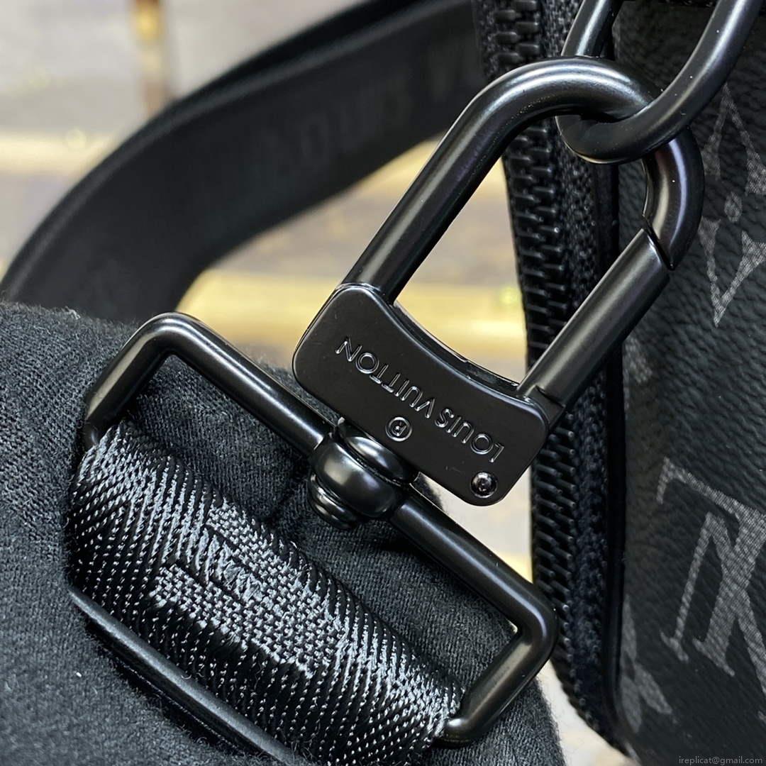 LV M46955 Louis Vuitton Alpha Messenger Bag Black