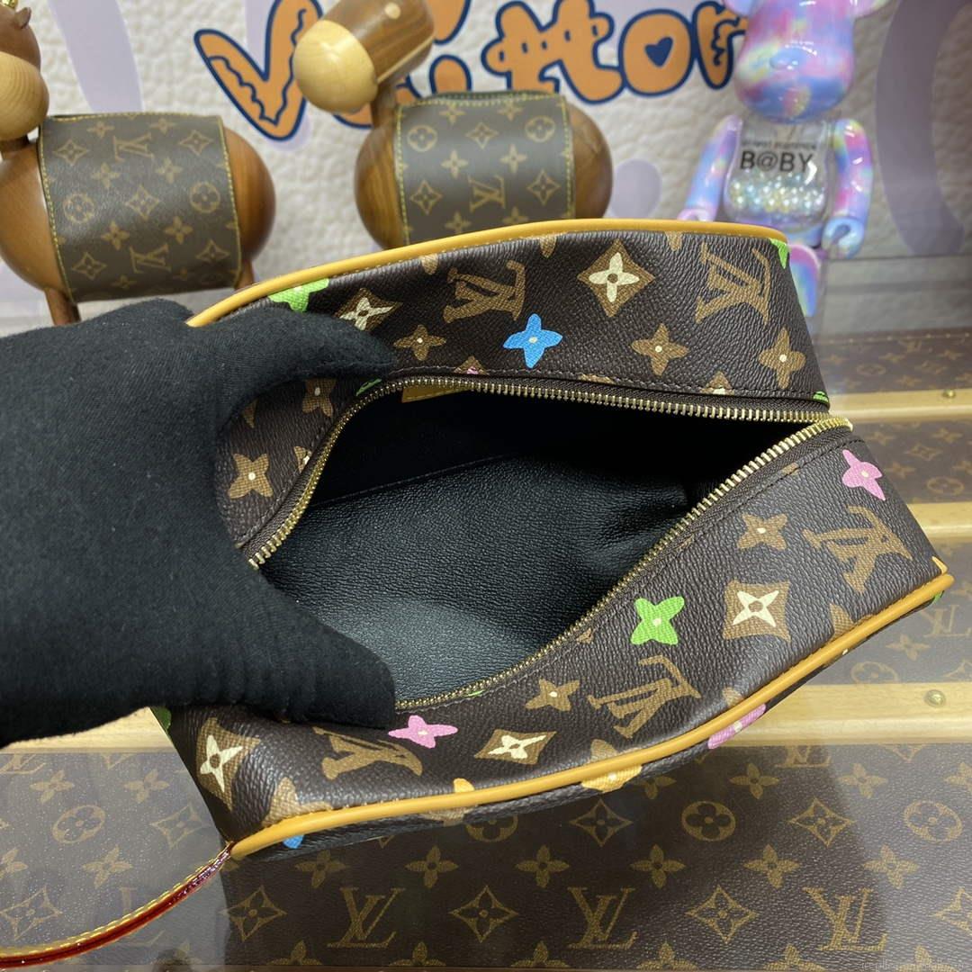 LV M47069 Louis Vuitton Locker Dopp Kit Chocolate