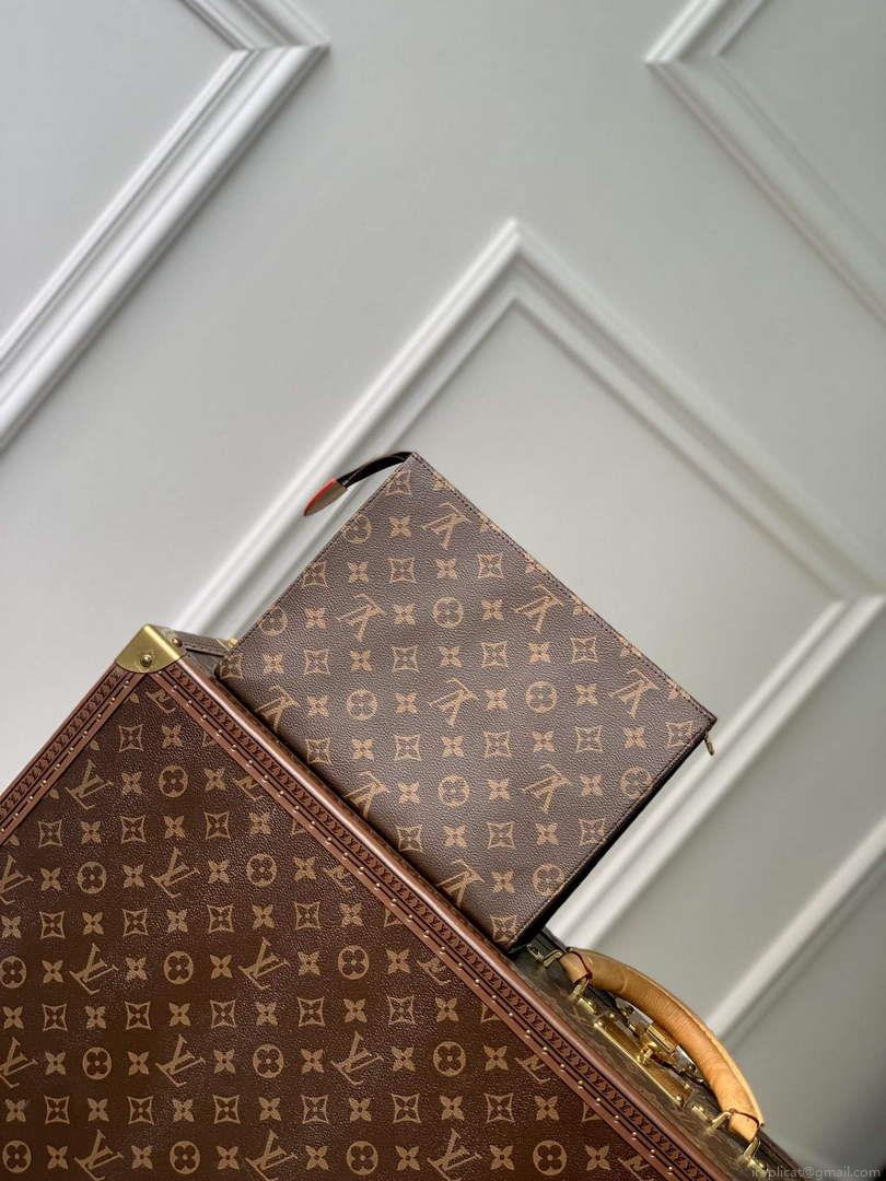LV M47195 Louis Vuitton Trio Toilet Pouch Bag
