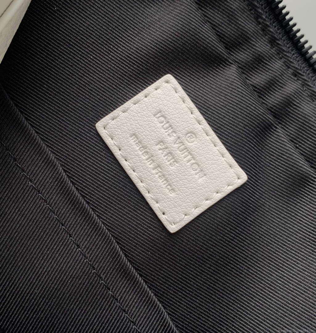 LV M24754 Louis Vuitton Trio Messenger Bag White/Navy Blue