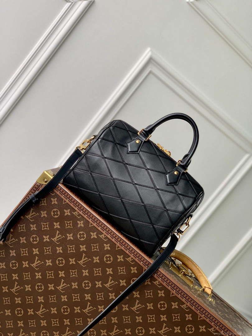 LV M24206 Louis Vuitton Speedy Bandoulière 25 Handbag Black