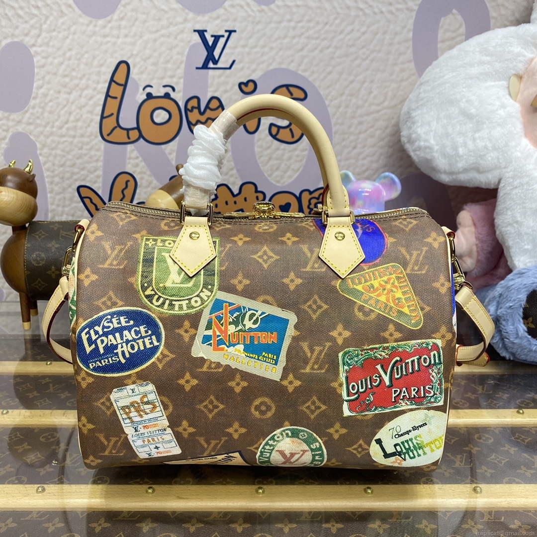 LV M47087 Louis Vuitton Speedy Bandoulière 30 Handbag Monogram Canvas