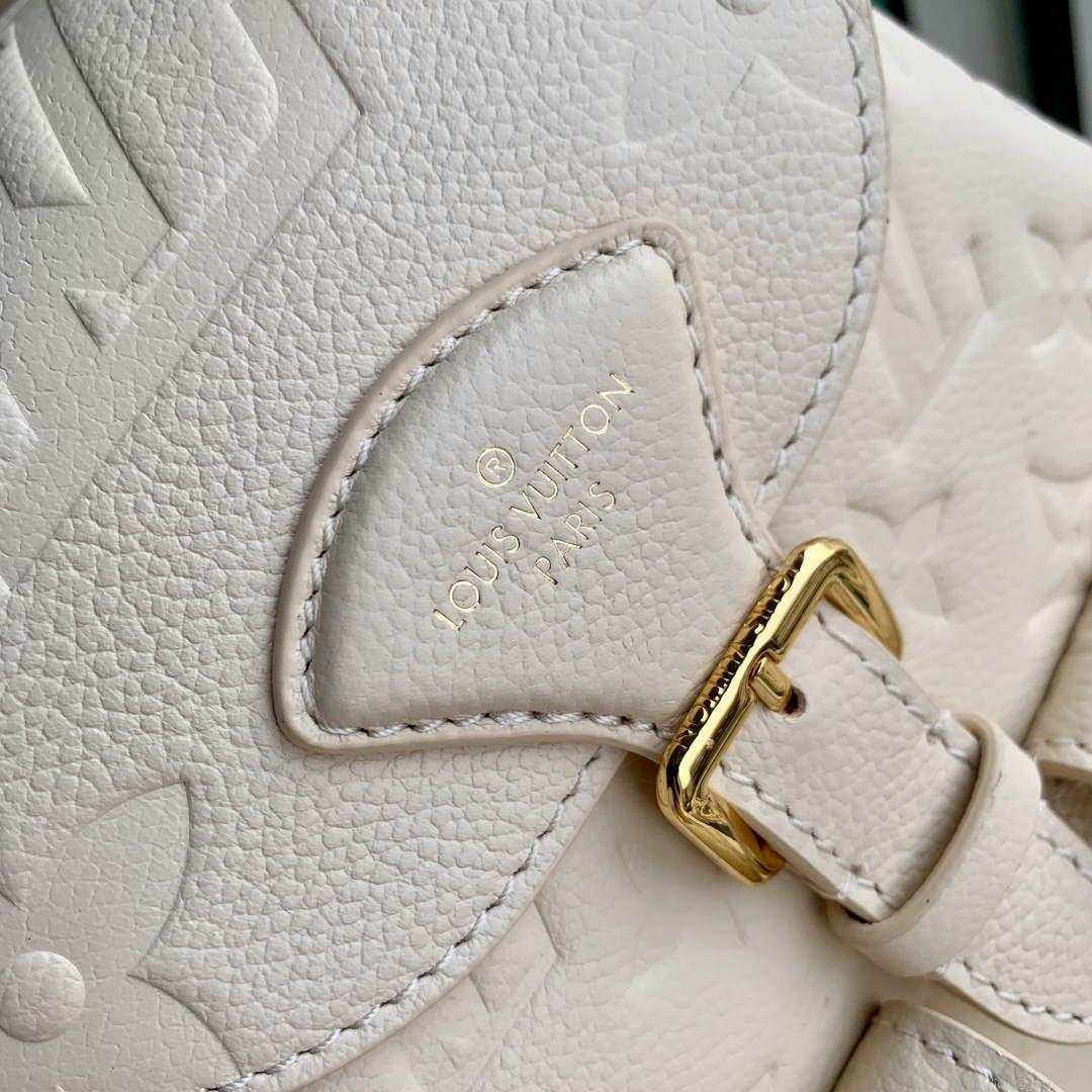 LV M47106 Louis Vuitton Playful Backup Backpack Bag Cream