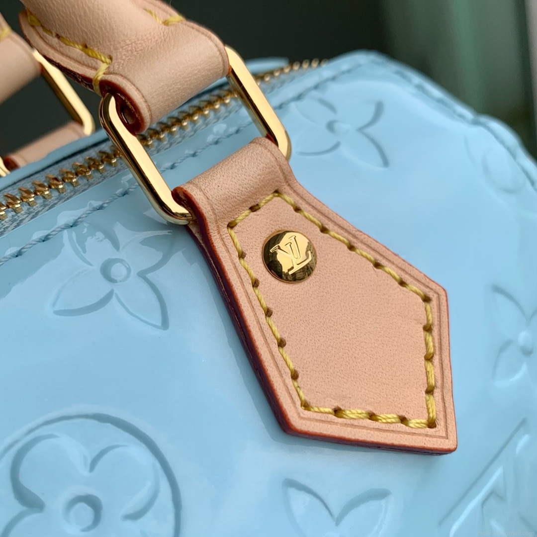 LV M83000 Louis Vuitton Nano Speedy Bag Sky Blue