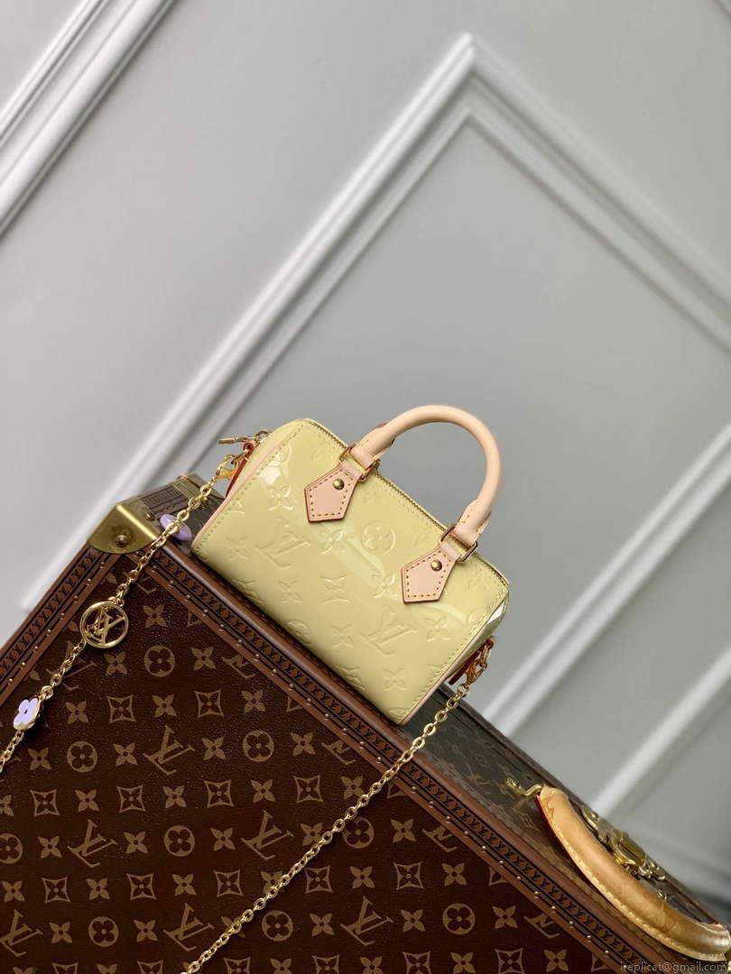 LV M83273 Louis Vuitton Nano Speedy Bag Yellow