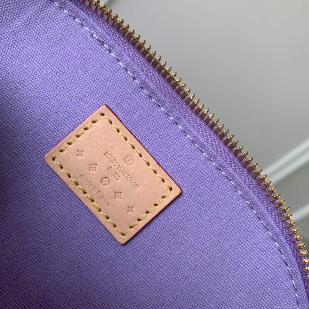 LV M82974 Louis Vuitton Nano Alma Handbag Glossy Lilac