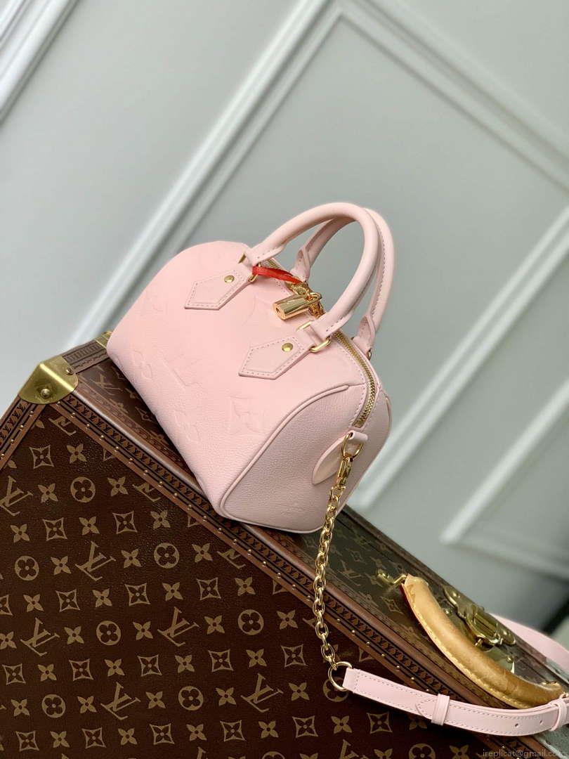 LV M47136 Louis Vuitton Speedy Bandoulière 20 Handbag Opal Pink