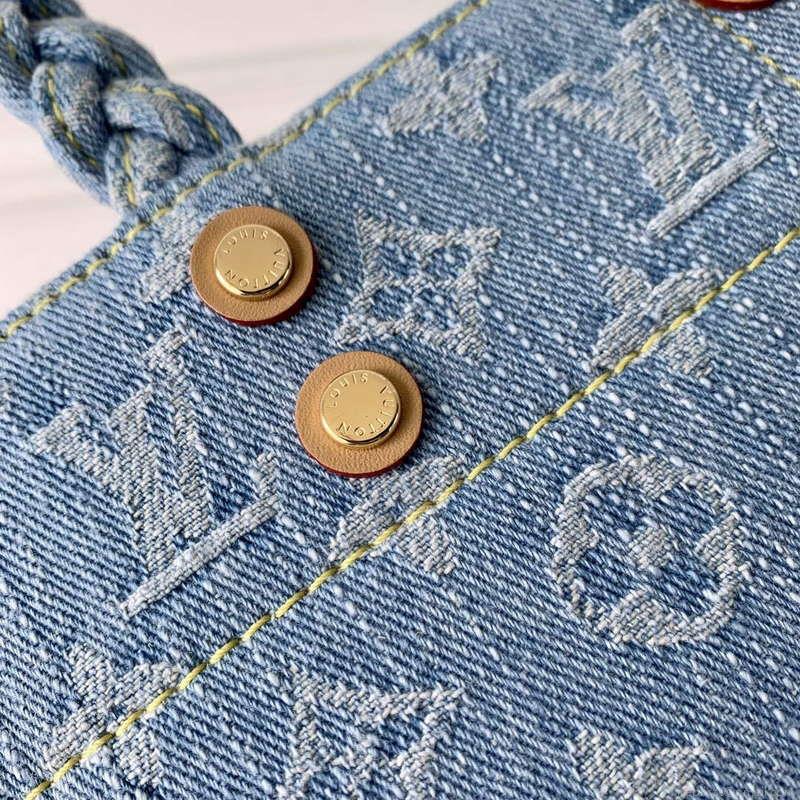 LV M24897 Louis Vuitton Let Go PM Bag Sky Blue Monogram denim