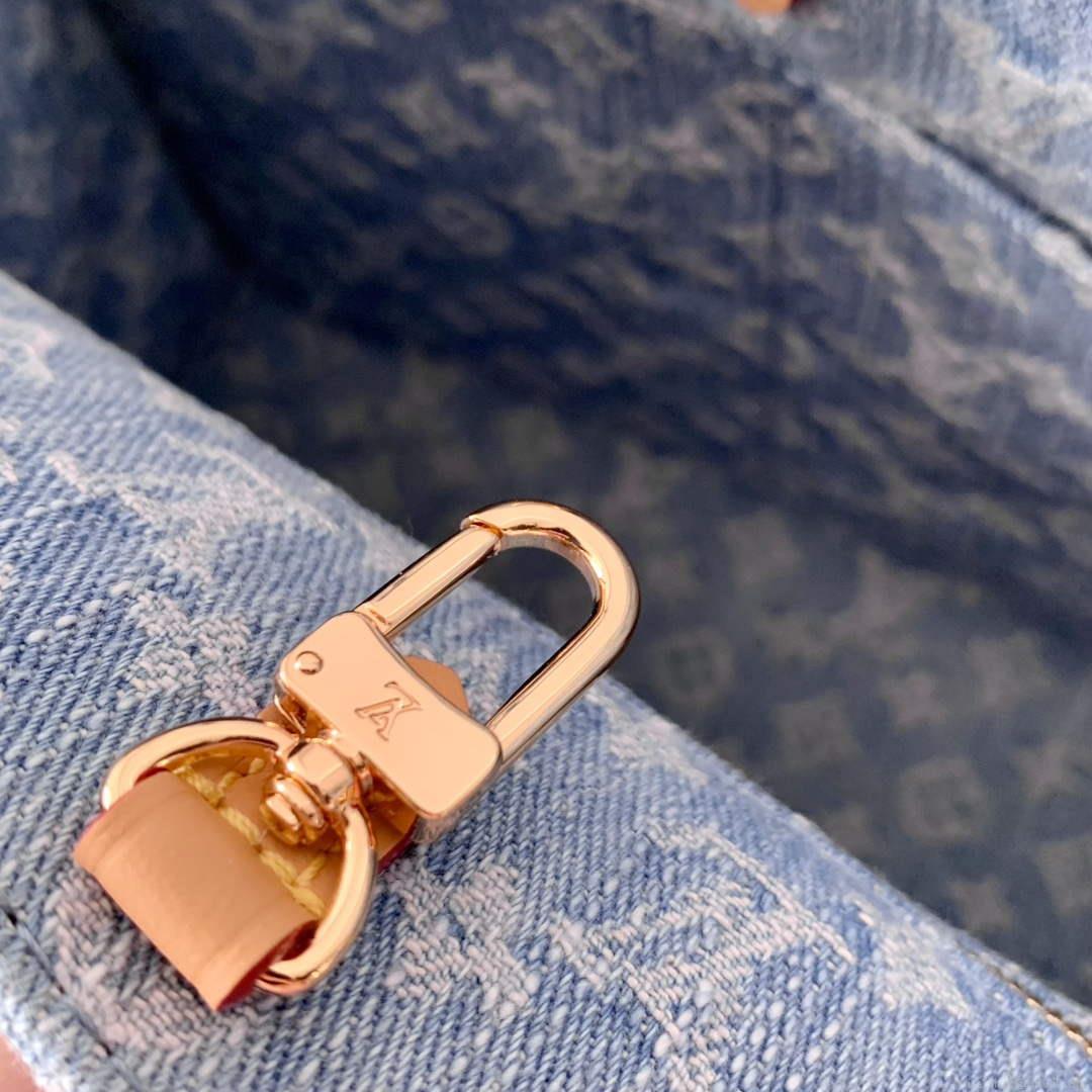 LV M24897 Louis Vuitton Let Go PM Bag Sky Blue Monogram denim