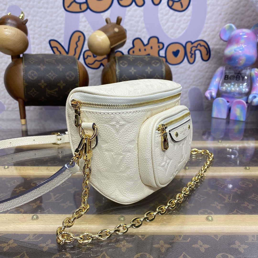 LV M83275 Louis Vuitton Mini Bumbag Monogram Empreinte Cream