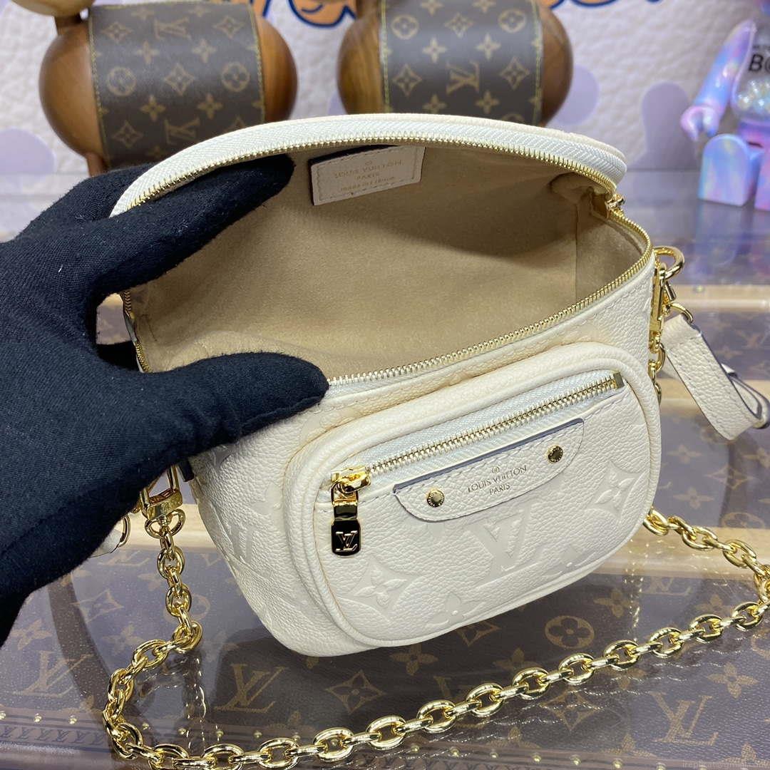 LV M83275 Louis Vuitton Mini Bumbag Monogram Empreinte Cream