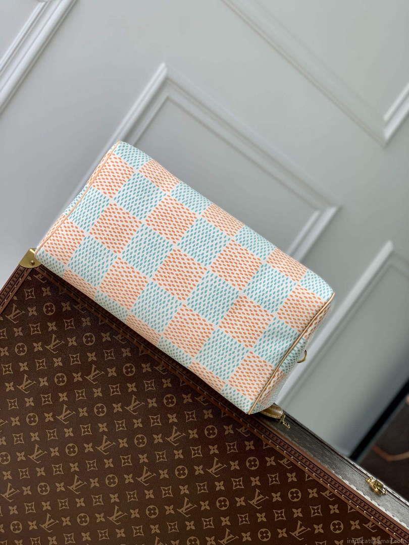 LV N40689 Louis Vuitton Speedy 40 Bandoulière Bag White