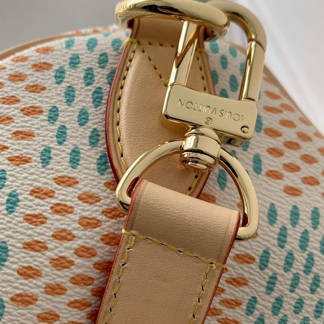 LV N40689 Louis Vuitton Speedy 40 Bandoulière Bag White