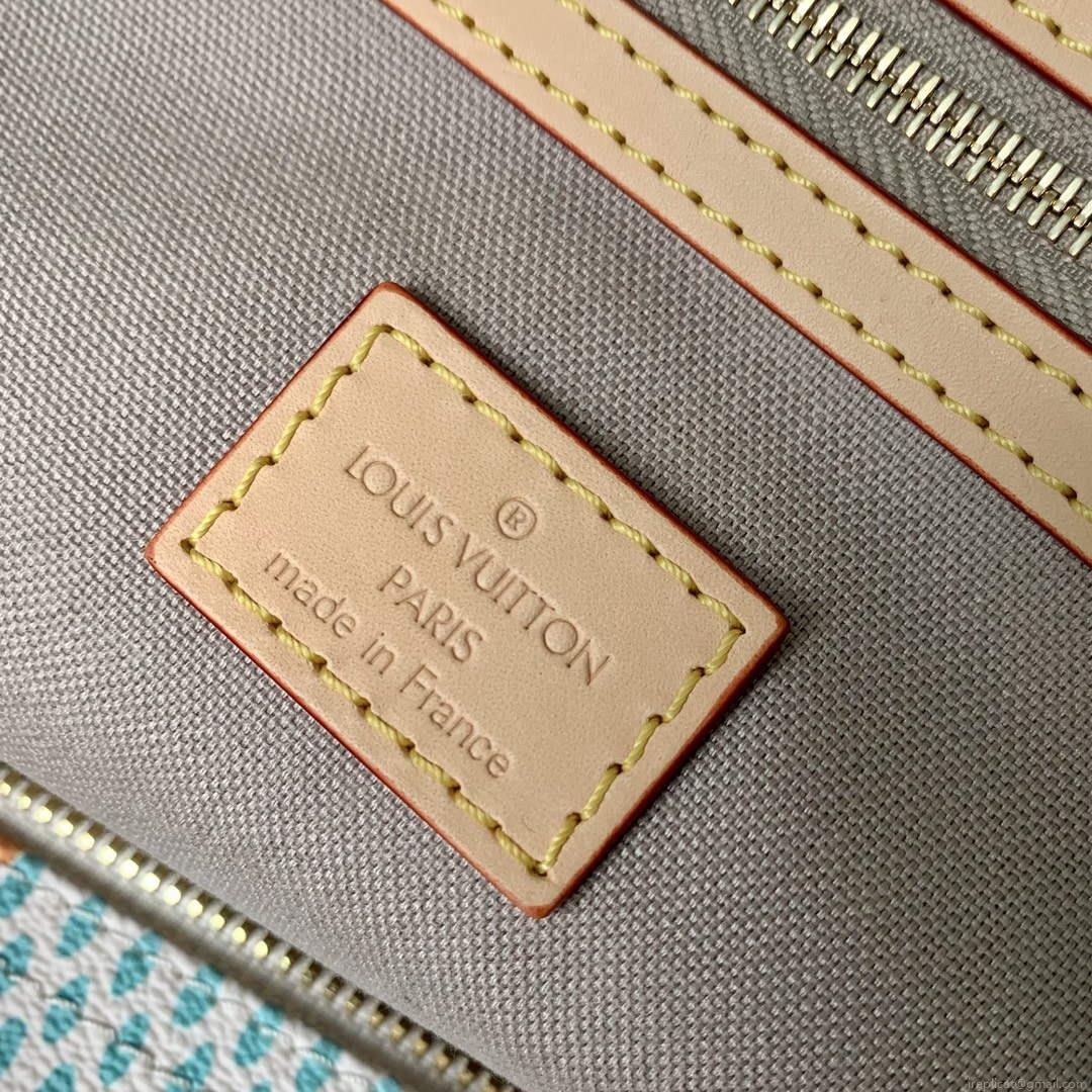 LV N40689 Louis Vuitton Speedy 40 Bandoulière Bag White