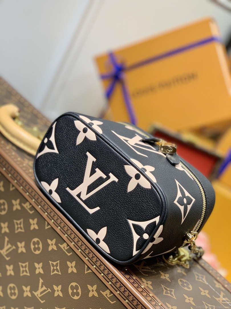 Louis Vuitton LV M45780 Nice Mini Vanity Case Monogram canvas Black Cream
