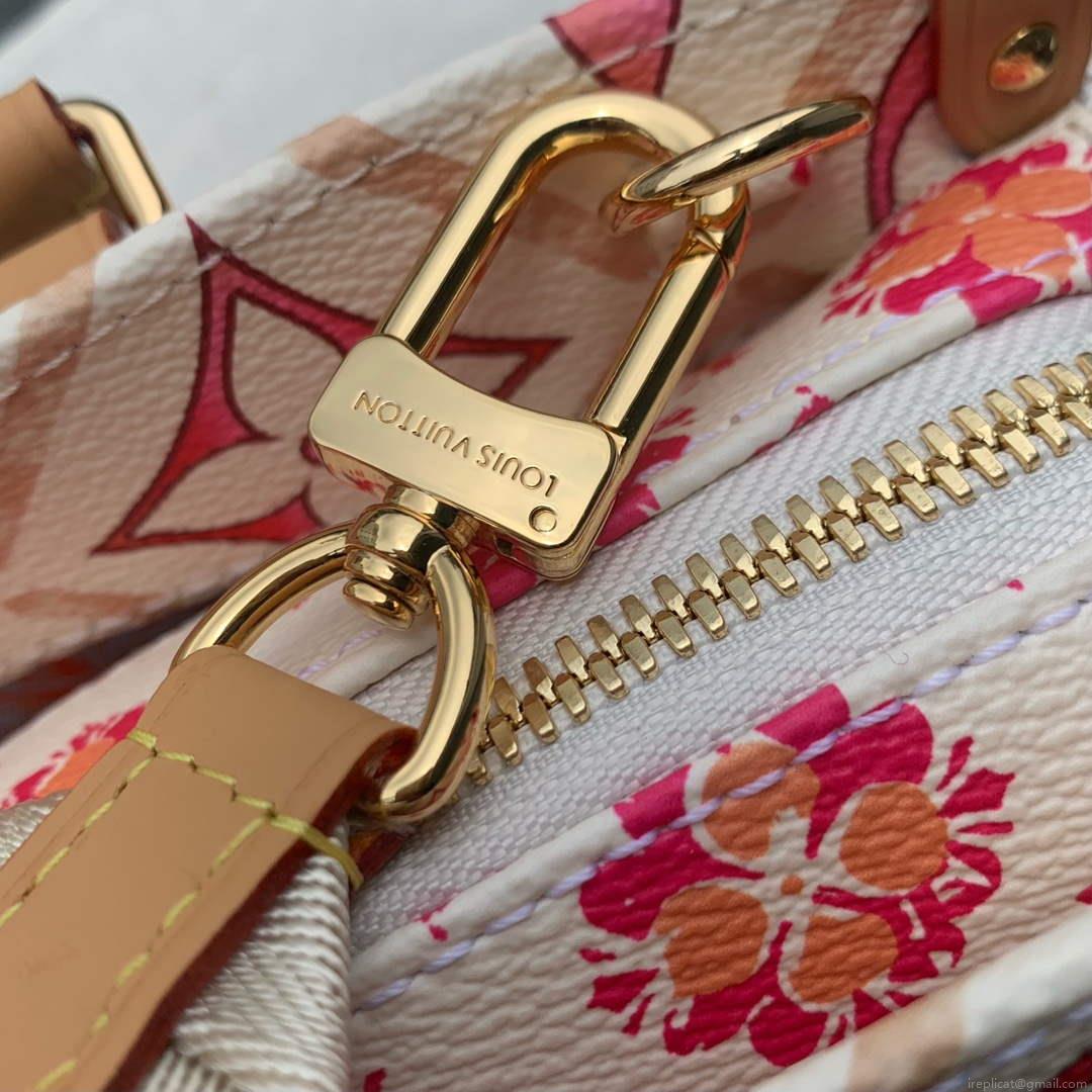 LV M25318 Louis Vuitton OnTheGo East West Handbag Coral