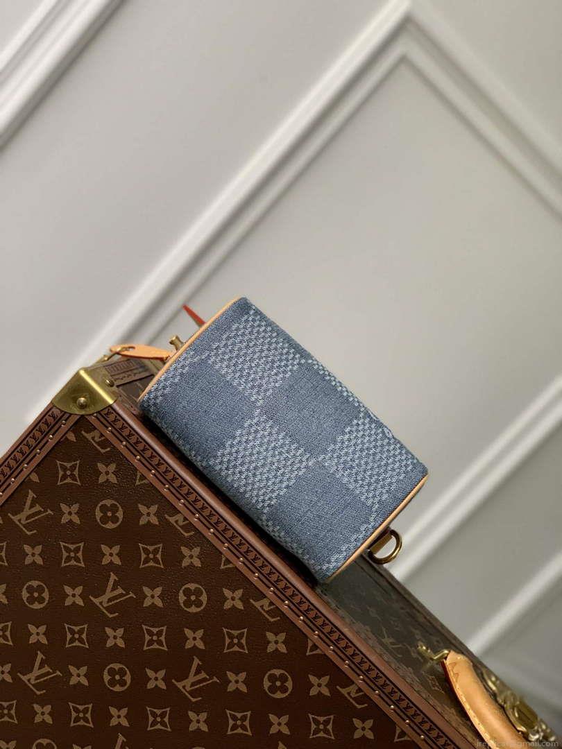 LV N40682 Louis Vuitton Speedy Bandoulière 18 Bag Blue