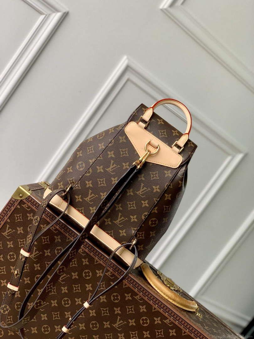 LV M11199 Louis Vuitton Montsouris Mini Backpack Monogram Coated canvas