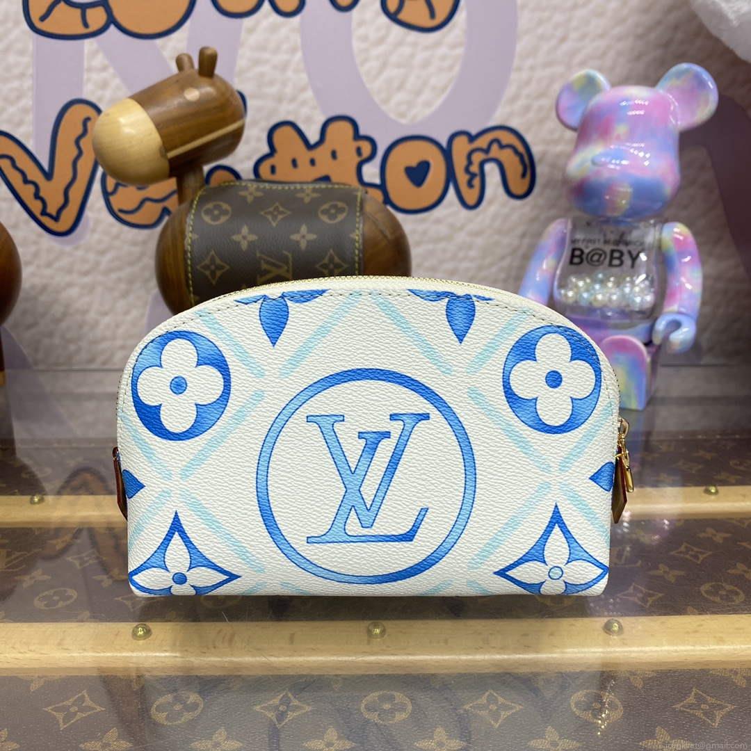 LV M11239 Louis Vuitton Pochette Cosmétique PM Bag Blue