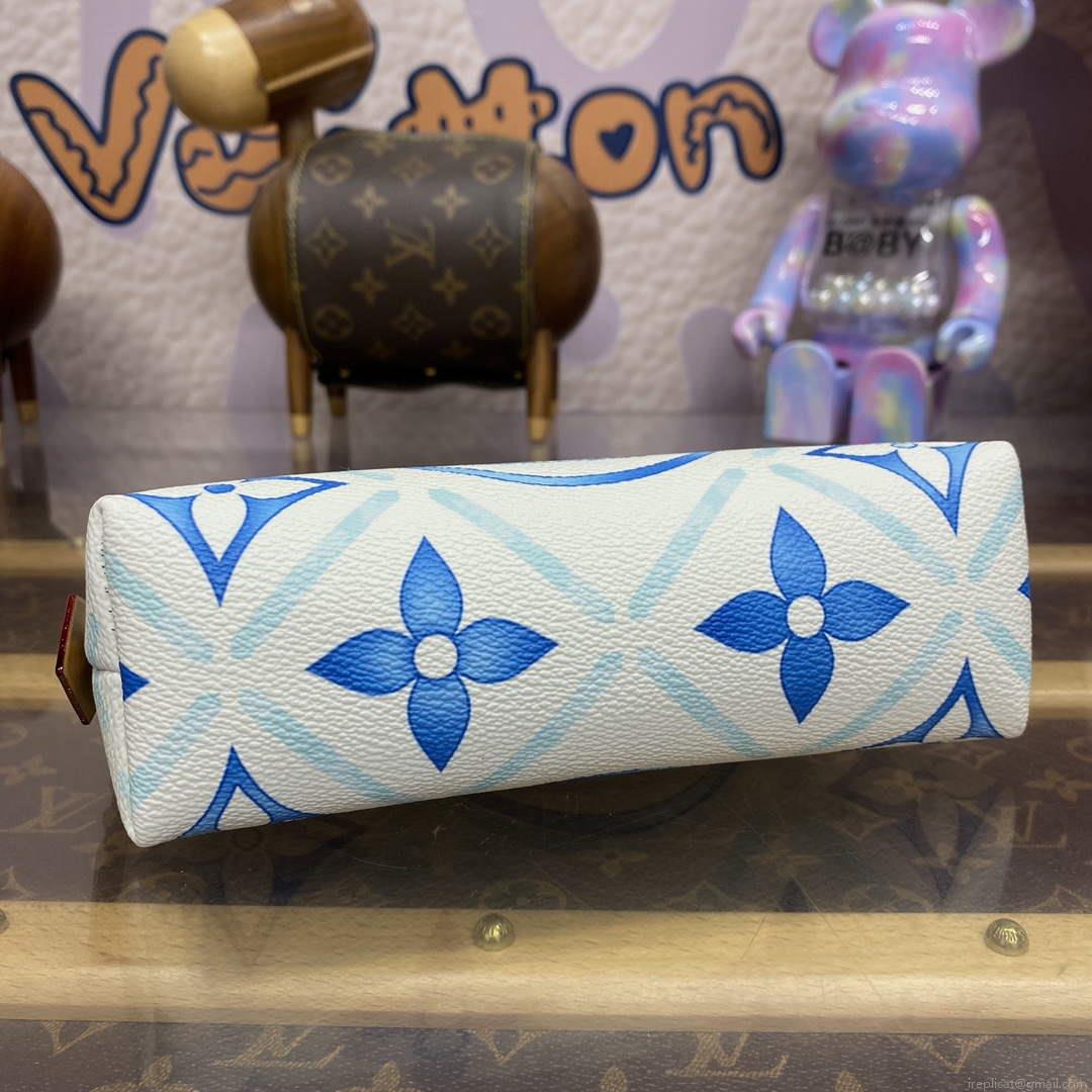LV M11239 Louis Vuitton Pochette Cosmétique PM Bag Blue