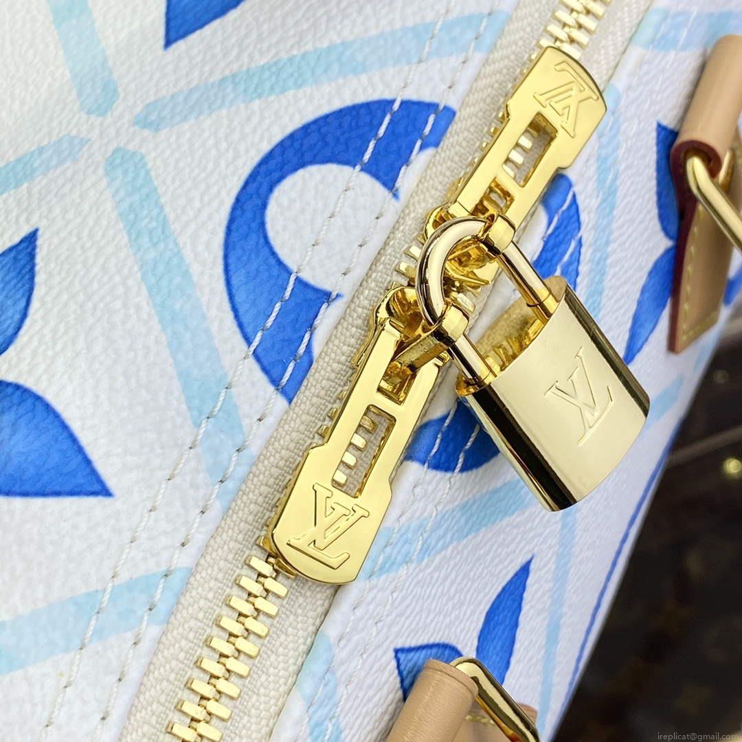 LV M11264 Louis Vuitton Speedy Bandoulière 25 Bag Lagoon Blue