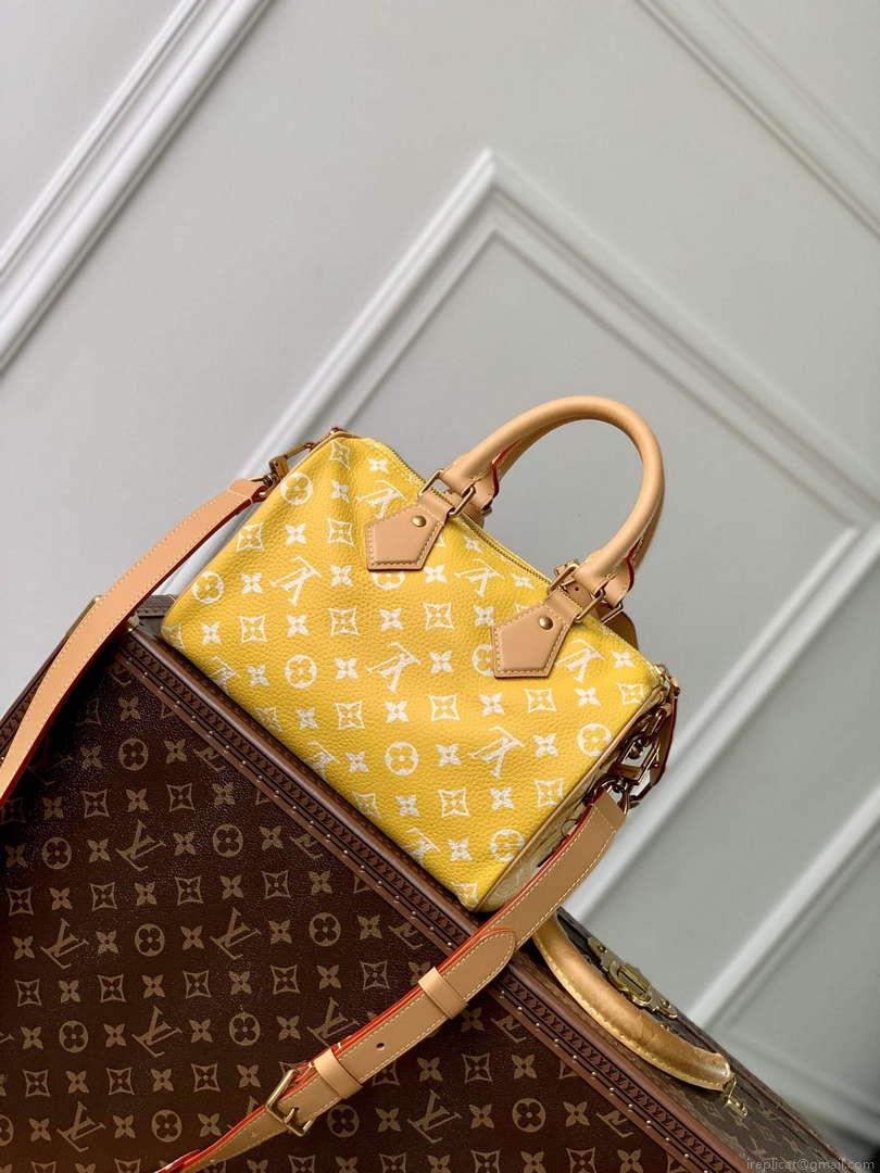 LV M24426 Louis Vuitton Speedy P9 Bandoulière 25 Bag Monogram Leather Yellow