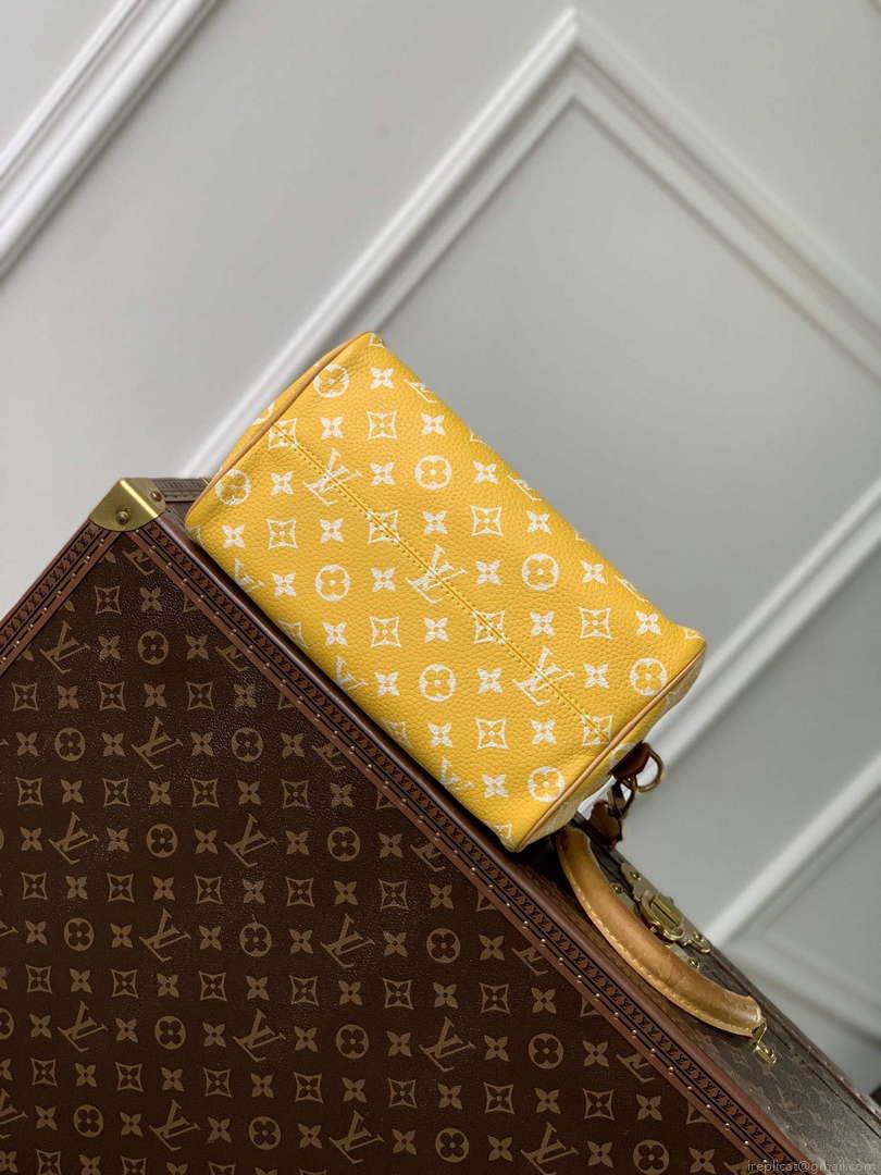 LV M24426 Louis Vuitton Speedy P9 Bandoulière 25 Bag Monogram Leather Yellow