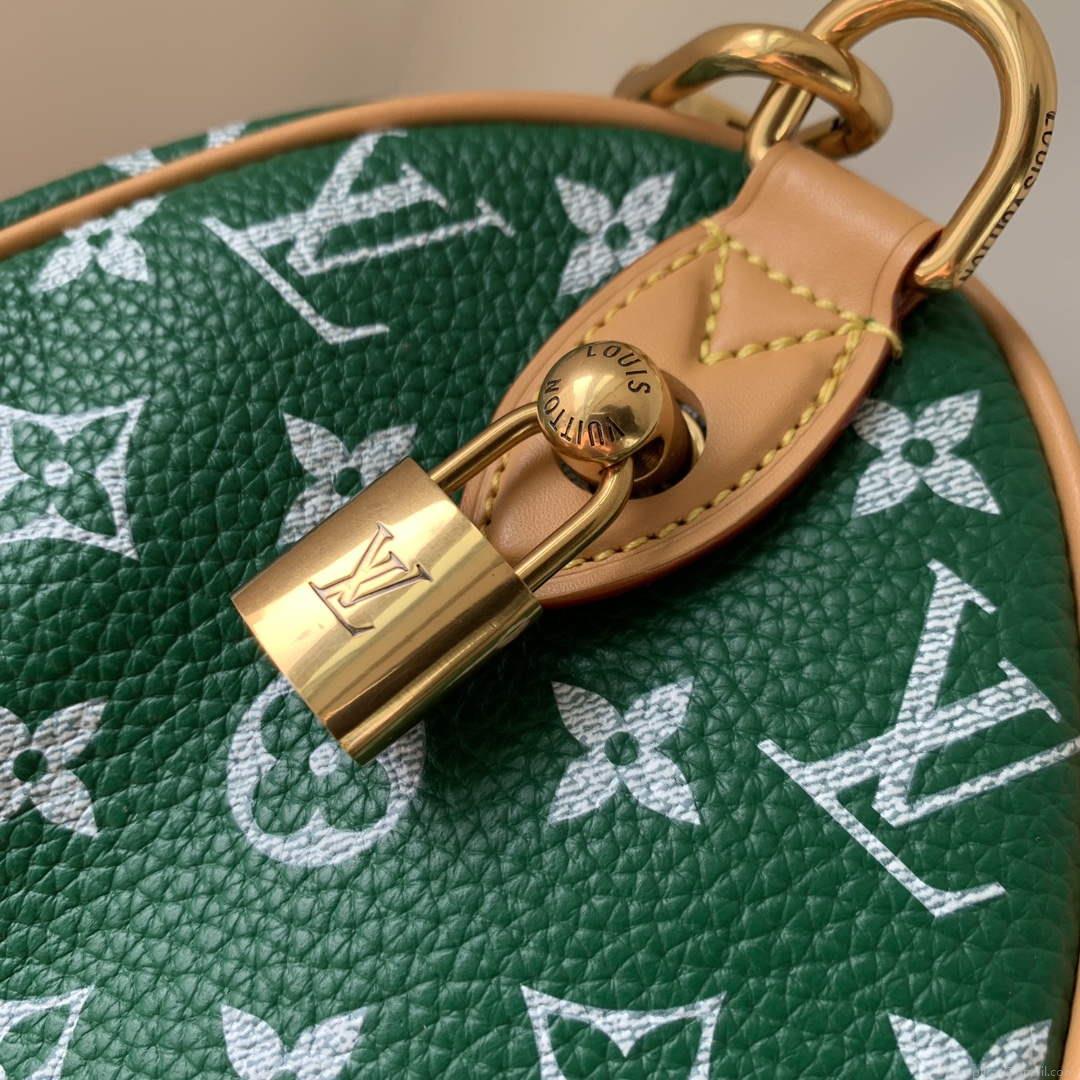 LV M24423 Louis Vuitton Speedy P9 Bandoulière 25 Bag Monogram Leather Green
