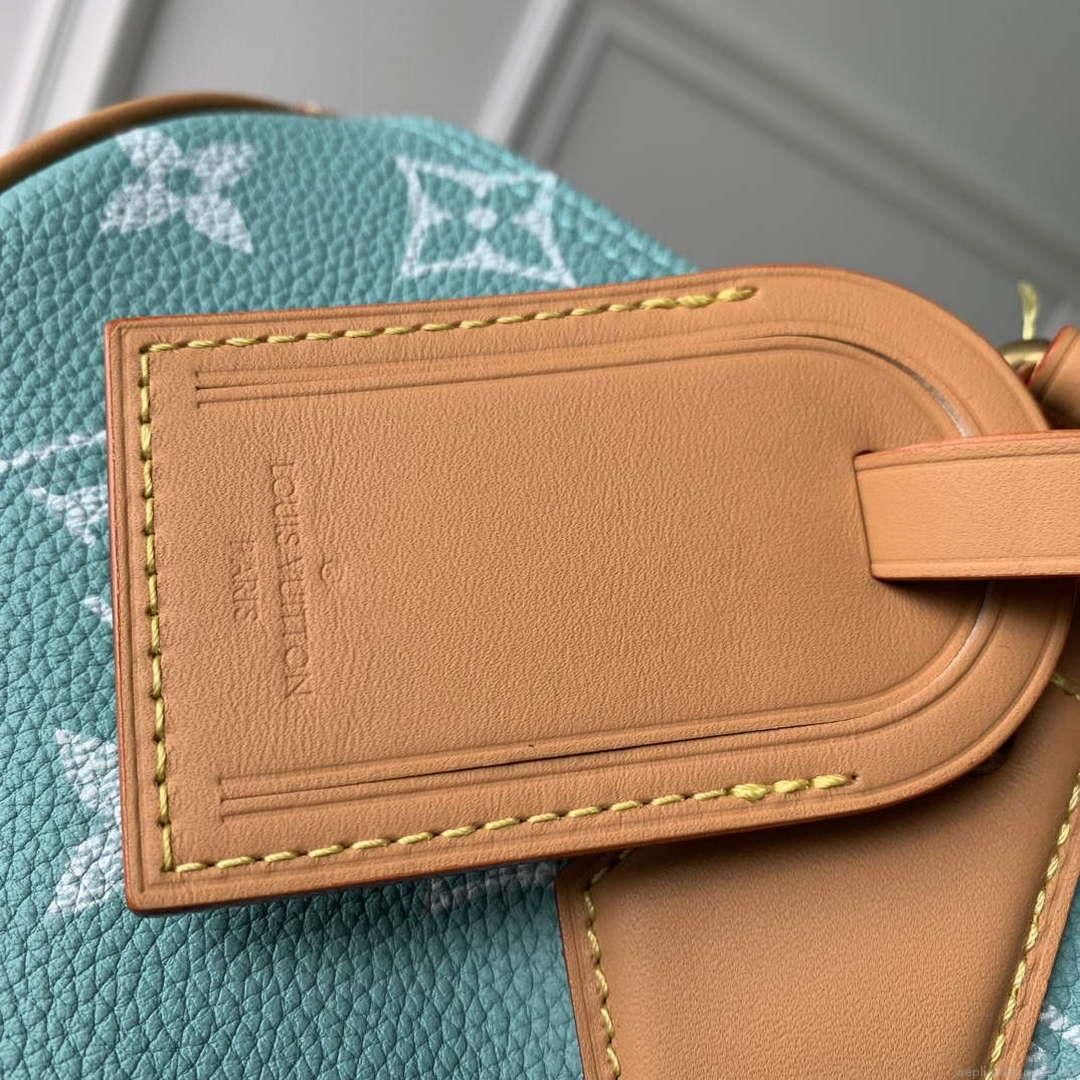 LV M24417 Louis Vuitton Speedy P9 Bandoulière 40 Bag Monogram Leather Light Blue