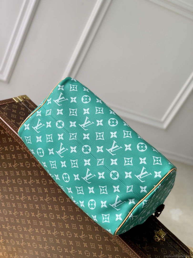 LV M24417 Louis Vuitton Speedy P9 Bandoulière 40 Bag Monogram Leather Light Green