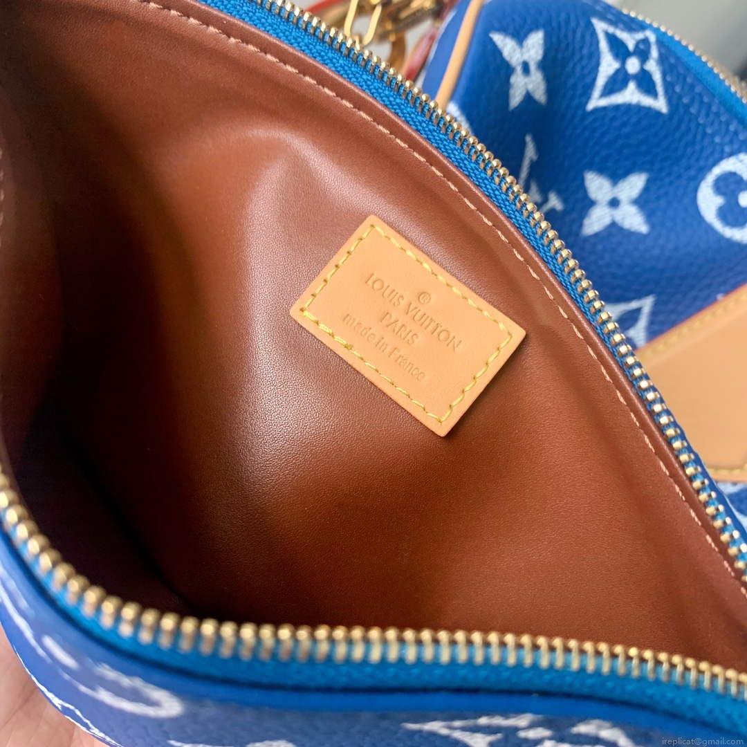 LV M24418 Louis Vuitton Speedy P9 Bandoulière 40 Bag Monogram Leather Blue