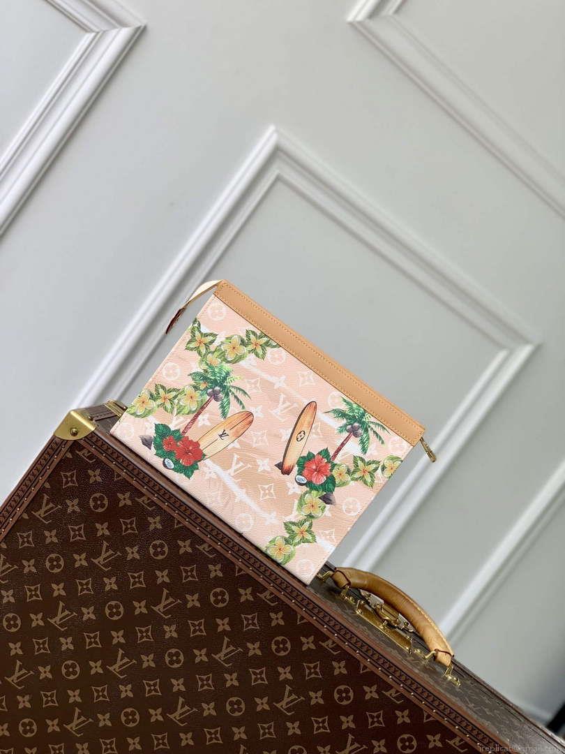 LV M83465 Louis Vuitton Pochette Voyage Nano City Bag Sand