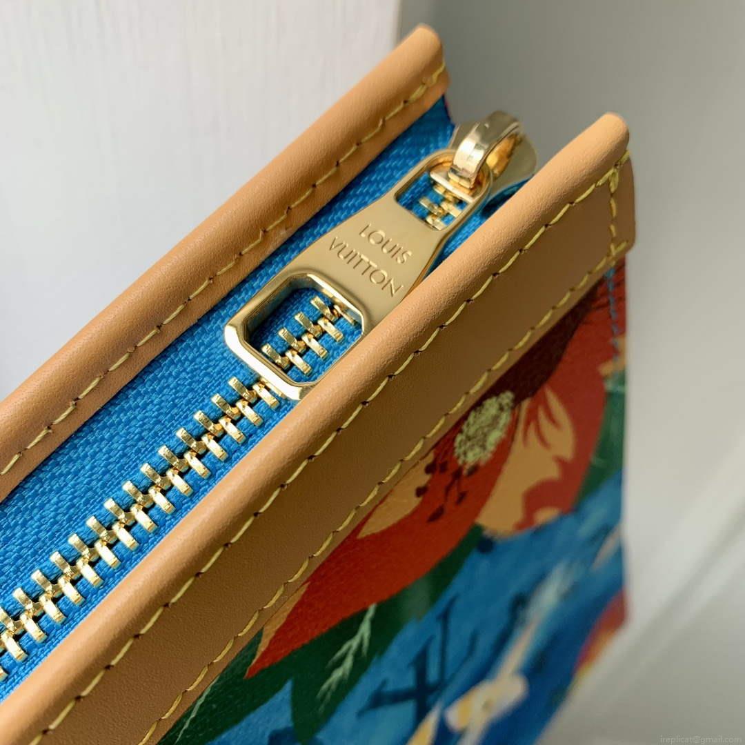 LV M83465 Louis Vuitton Pochette Voyage Nano City Bag Cerulean Blue