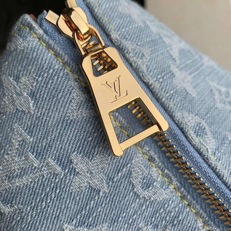 LV M11401 Louis Vuitton Coussin BB Handbag Sky Blue Denim