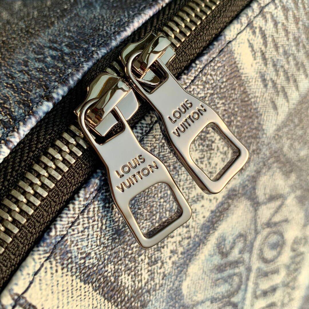 LV N50060 Louis Vuitton Discovery Backpack Ocean Blue