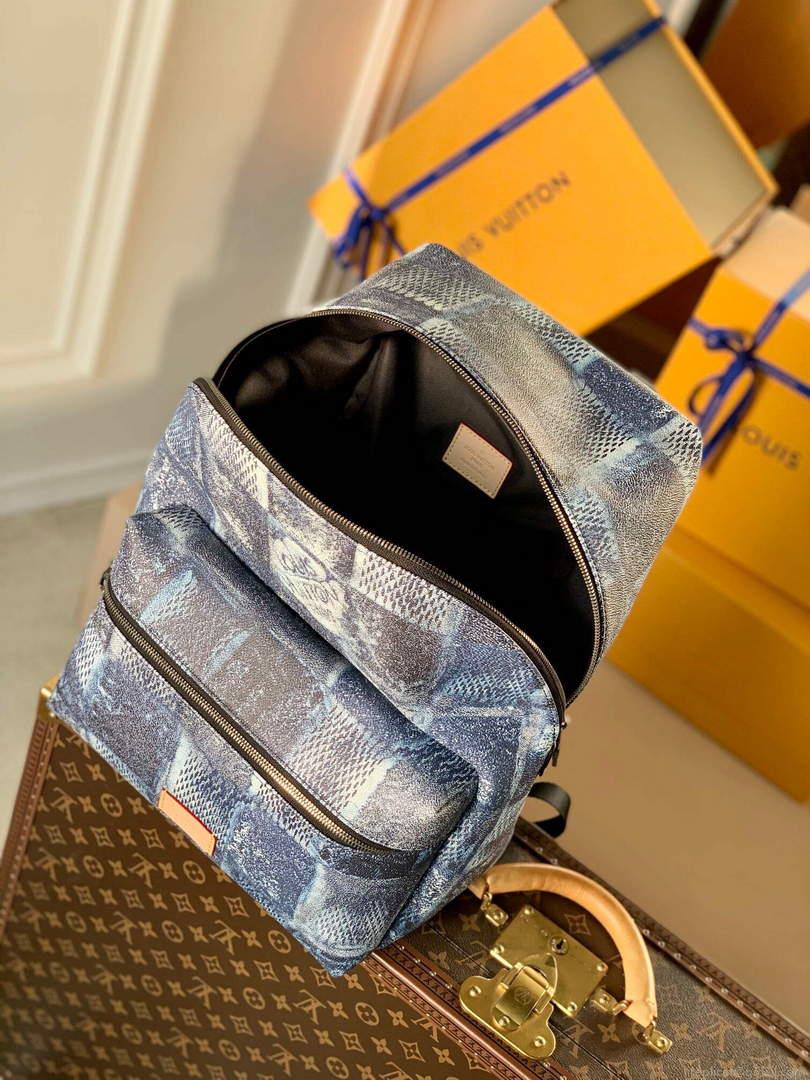 LV N50060 Louis Vuitton Discovery Backpack Ocean Blue