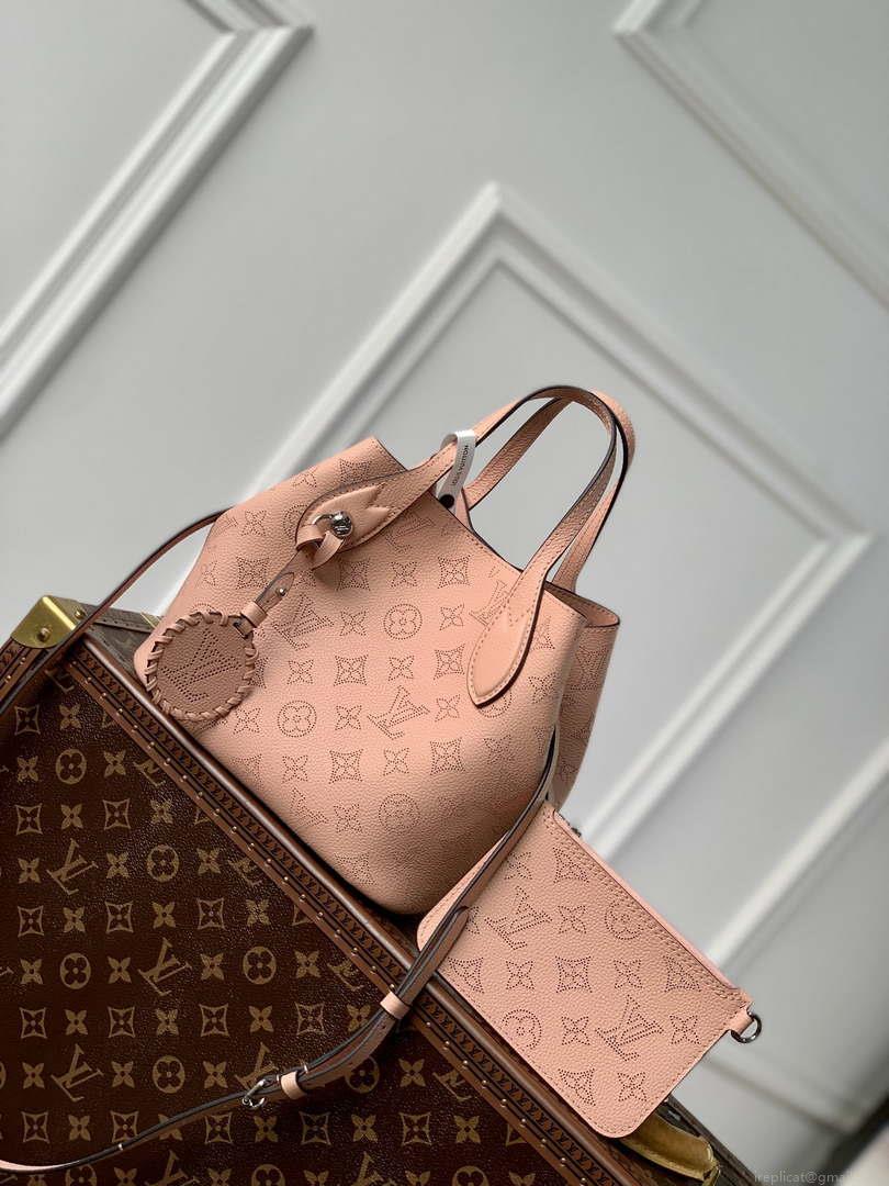 LV M23196 Louis Vuitton Blossom PM Mahina Tote Bag Pink