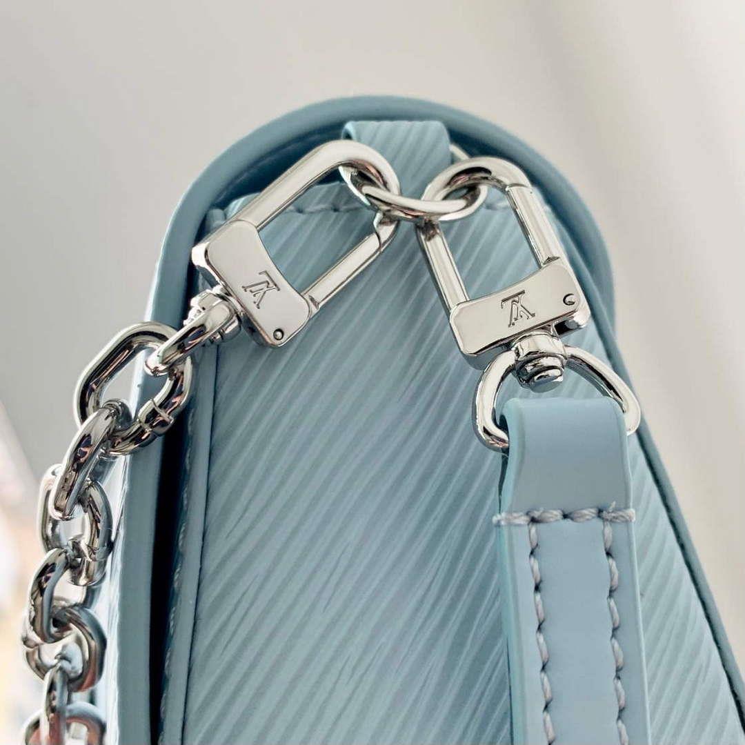 LV M83478 Louis Vuitton Twist West Pochette Epi leather Bag Ice Blue