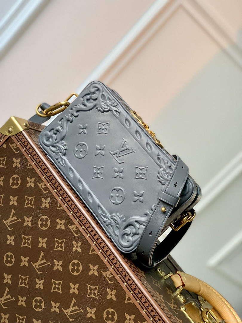 LV M82035 Louis Vuitton Soft Trunk Wearable Wallet Dark Shadow Grey