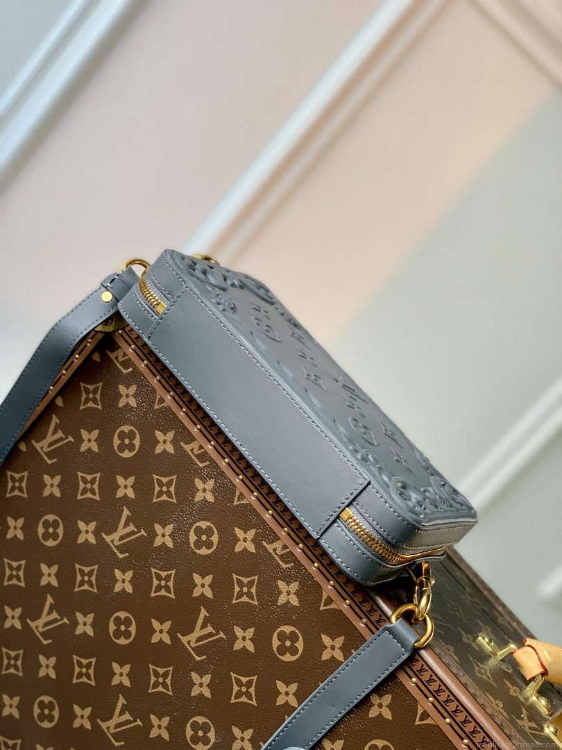 LV M82035 Louis Vuitton Soft Trunk Wearable Wallet Dark Shadow Grey