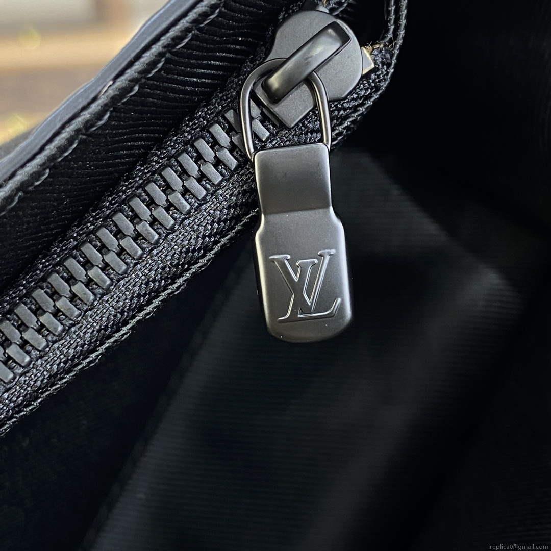 LV M81746 Louis Vuitton Steamer Wearable Wallet Black leather