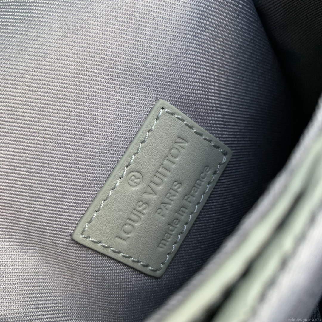 LV M82568 Louis Vuitton S-Lock Vertical Wearable Wallet Mineral Gray