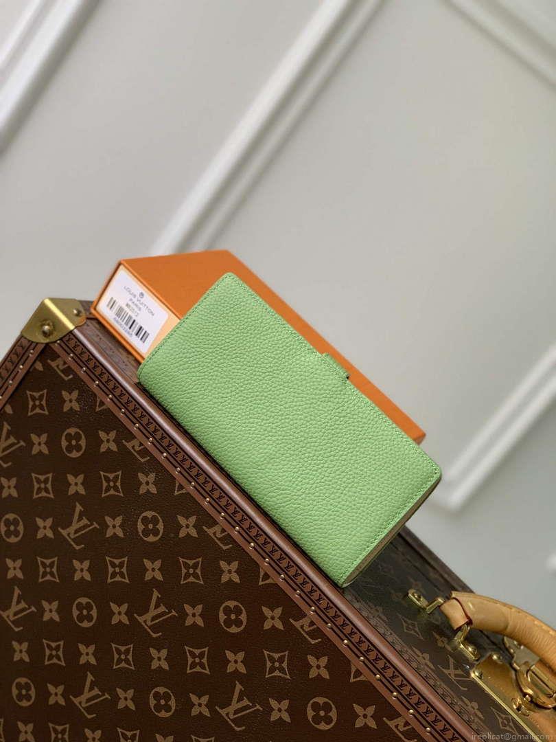LV M82512 Louis Vuitton LV Vertical Wallet Vert Noto Green